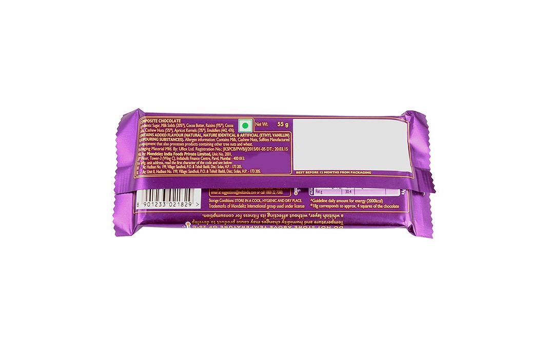 Cadbury Dairy Milk Silk Fruit & Nut   Pack  55 grams
